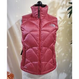 The North Face Aconcagua 550 Nuptse Goose Down Puffer Vest Womens Size XS Pink